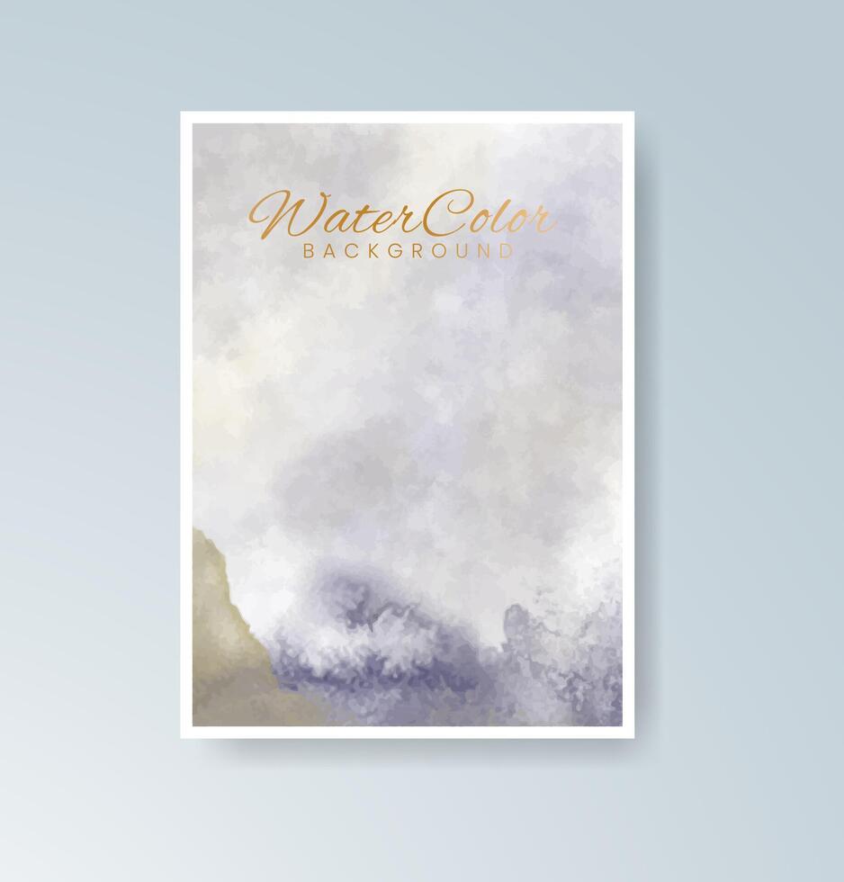 Abstract watercolor compositions on high-quality cards. vector