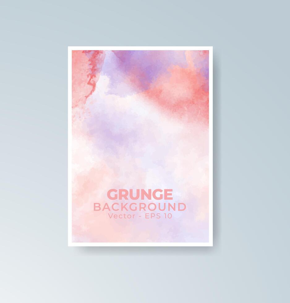 Graceful watercolor textures enhancing your card visuals. vector