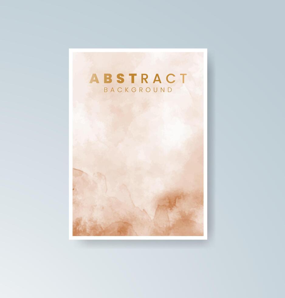Stylish cards featuring soft watercolor elements. vector