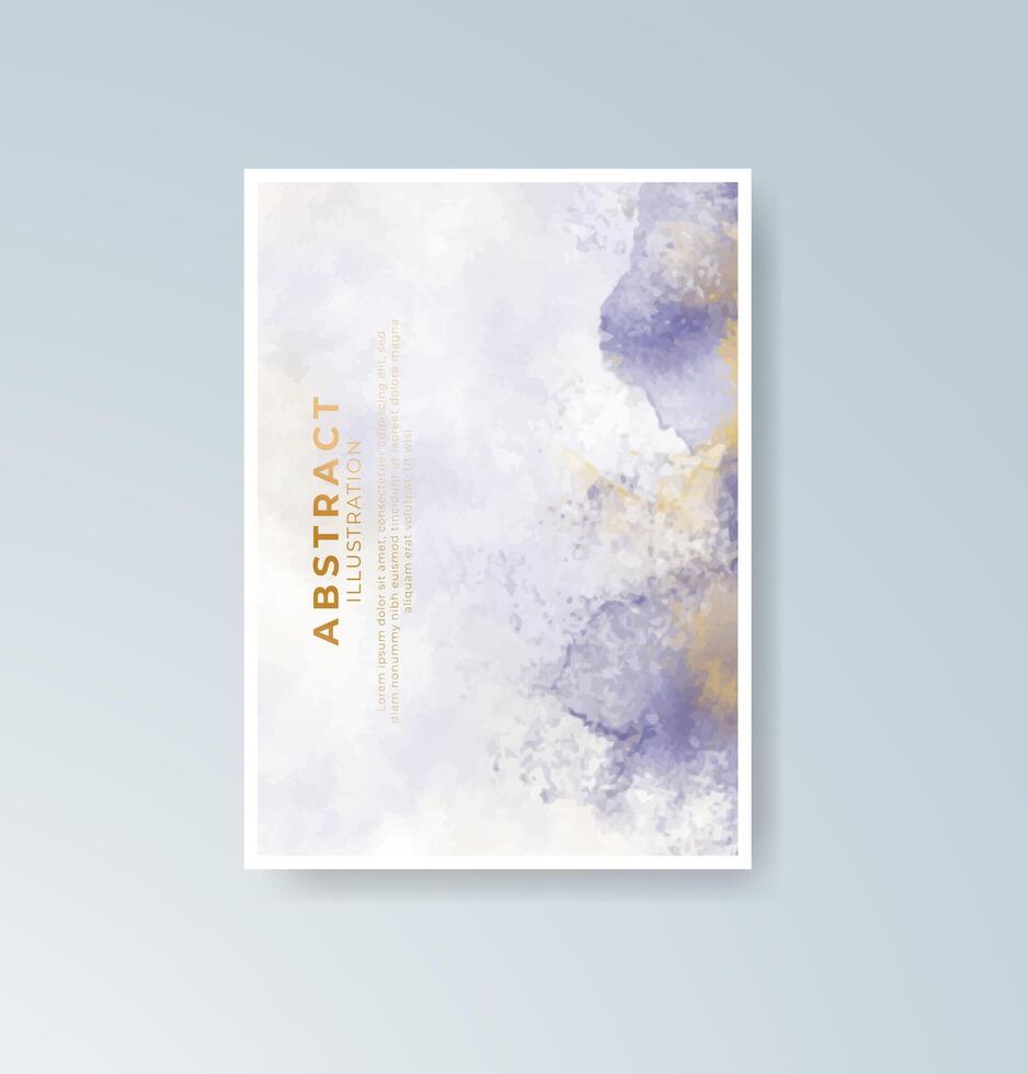 Unique cards with soft watercolor effects for creative use. vector