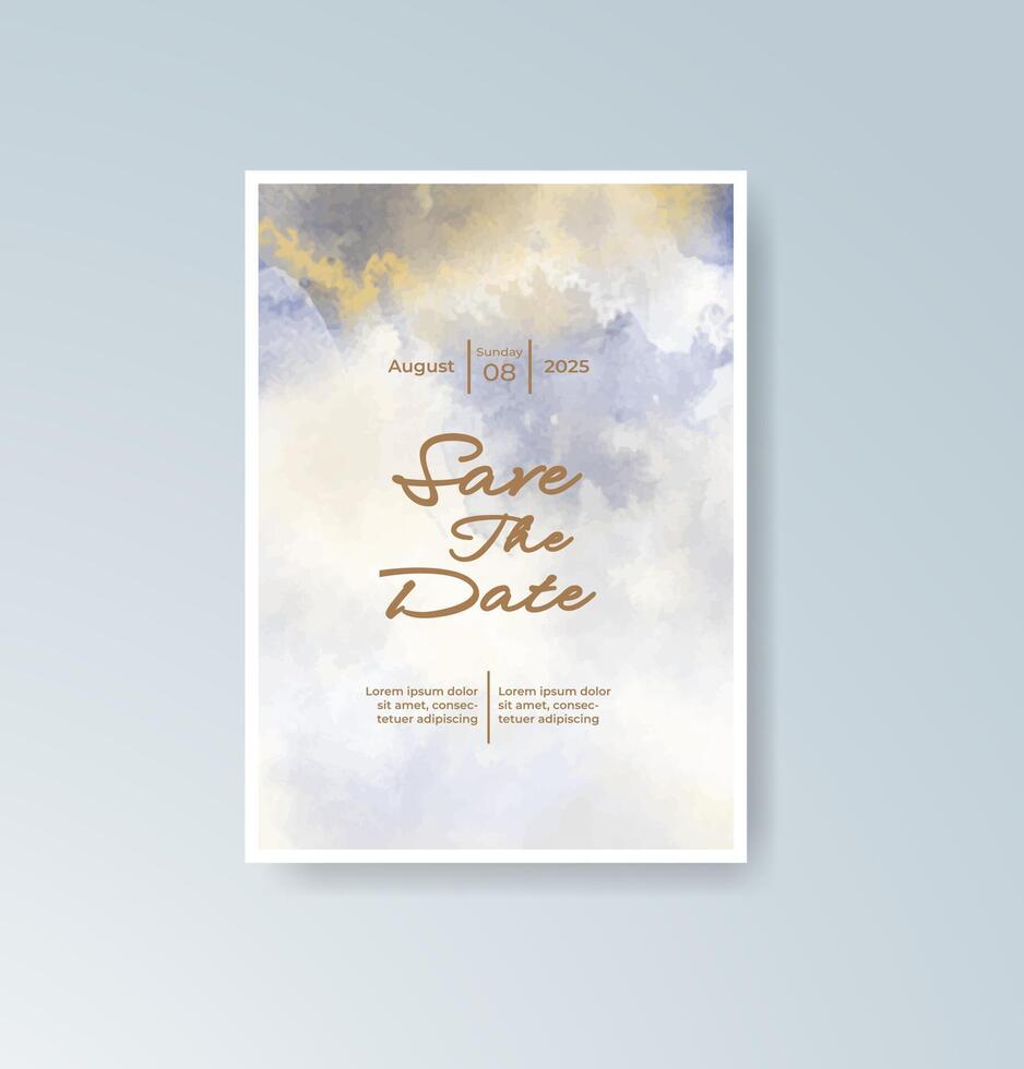 Modern calligraphy wedding program vector