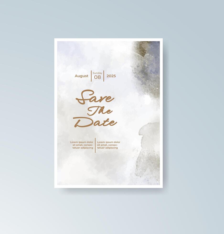Boho romantic wedding invitation card vector