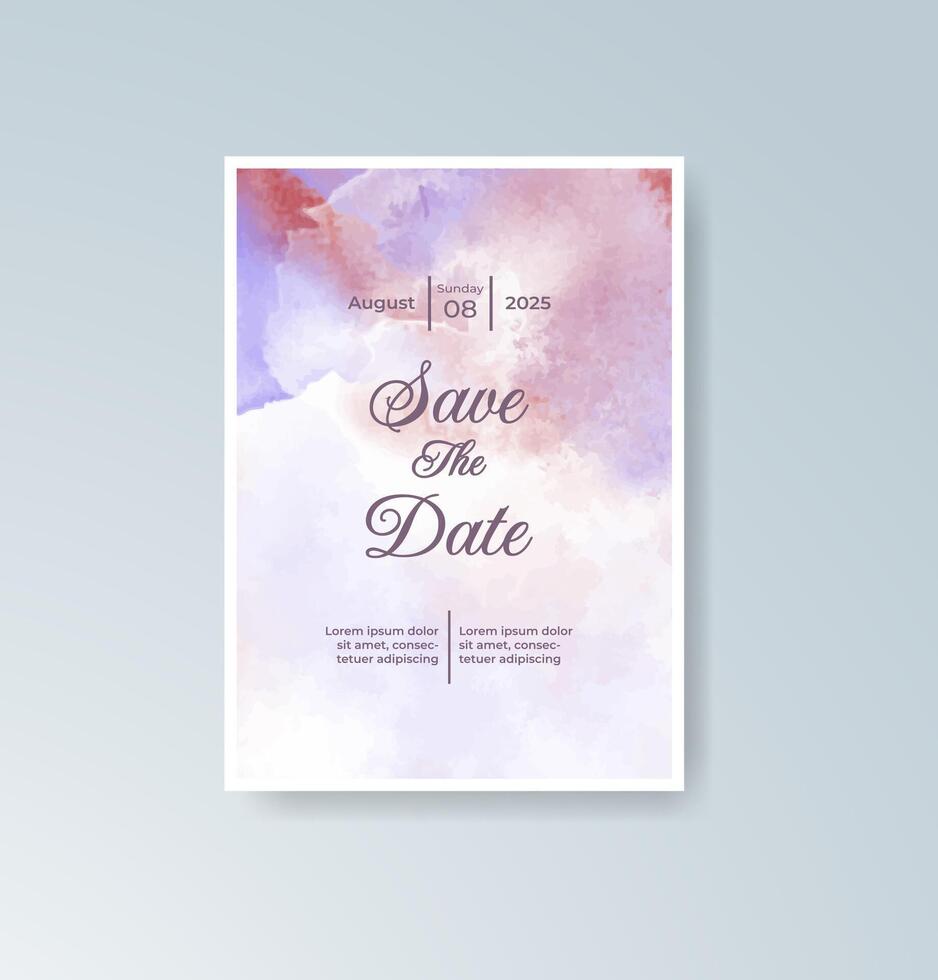Minimalist hand-painted table number card vector
