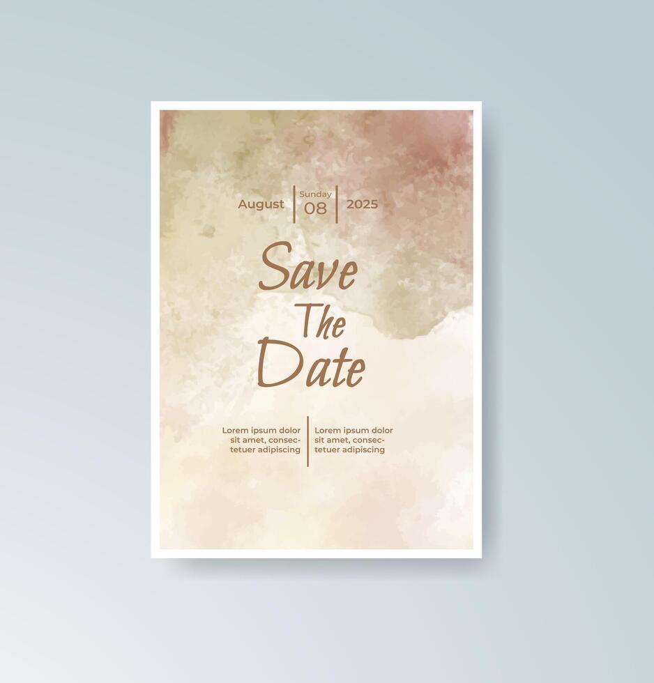Rustic pastel rehearsal dinner invite vector