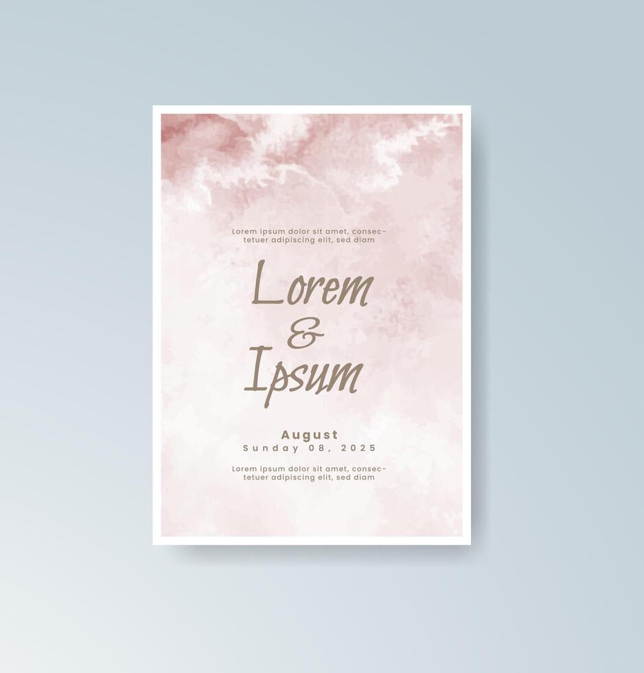Floral custom ceremony invitation vector