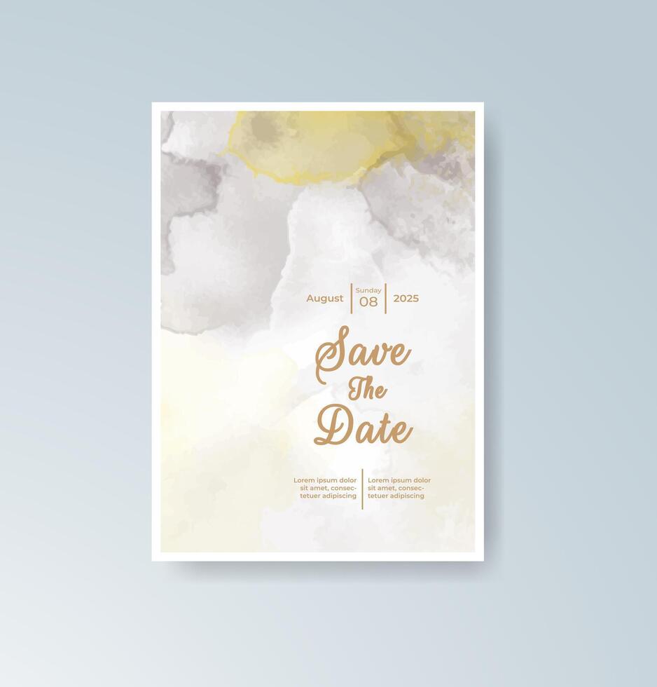 Elegant pastel save the date card vector