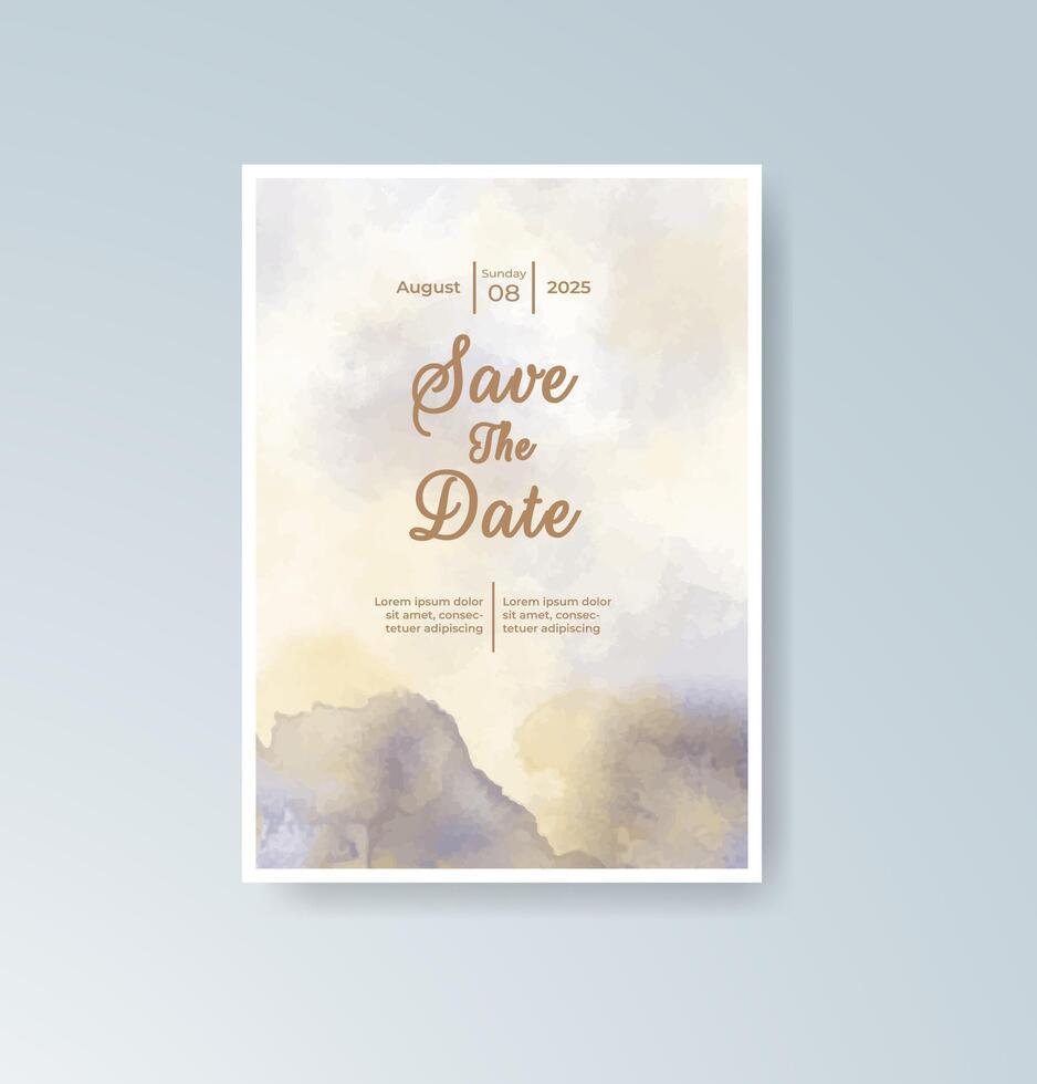 Rustic calligraphy wedding menu card vector