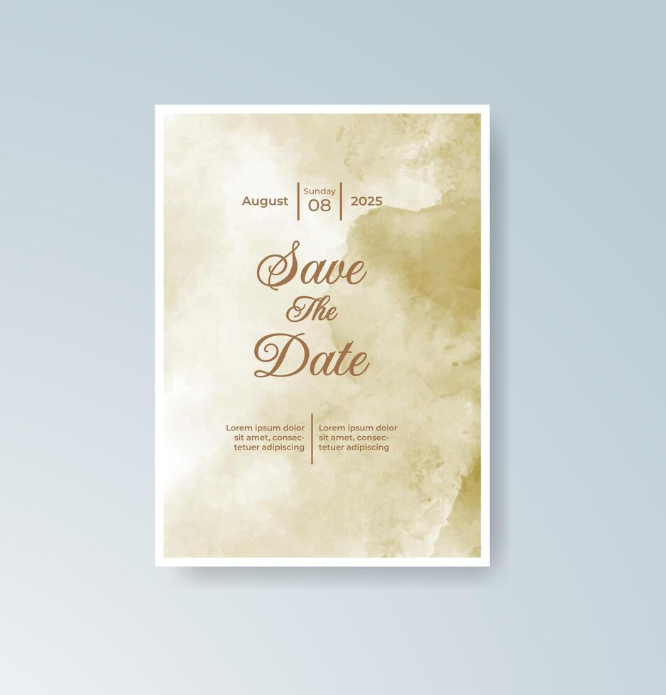 Modern gold-foiled rehearsal dinner invite color vector