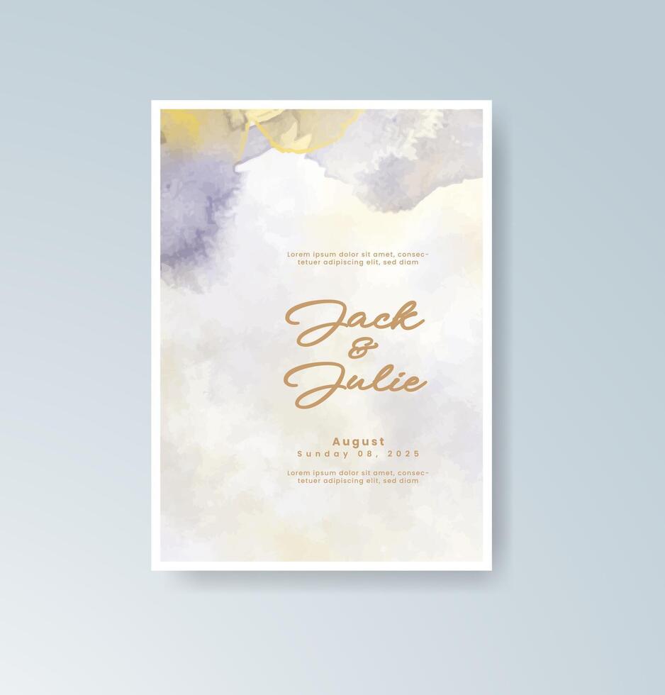 Winter monochrome ceremony invitation vector