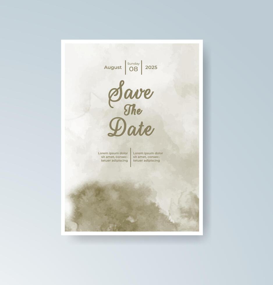 Mountain calligraphy wedding program vector