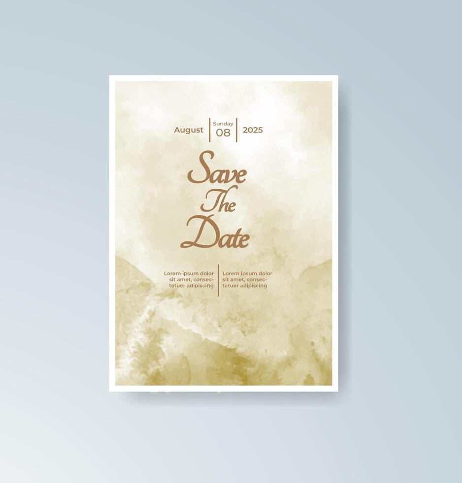 Summer illustrated ceremony invitation vector