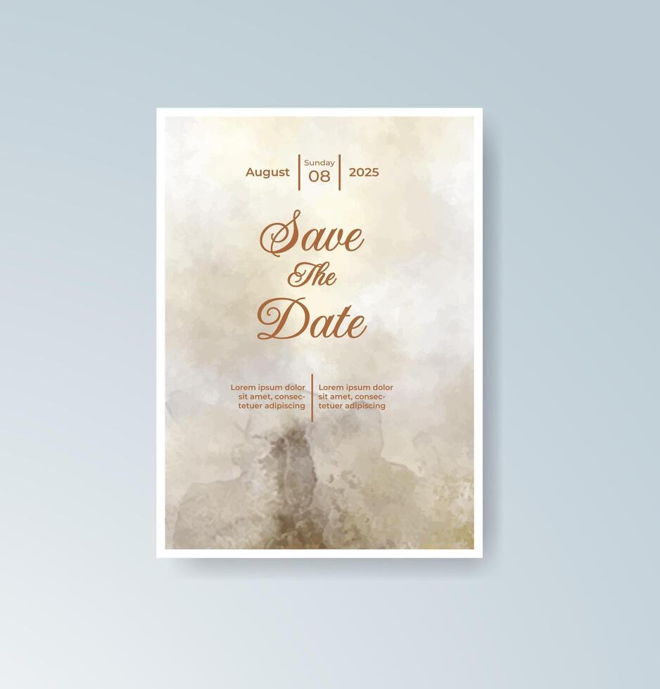 Minimalist geometric ceremony invitation vector
