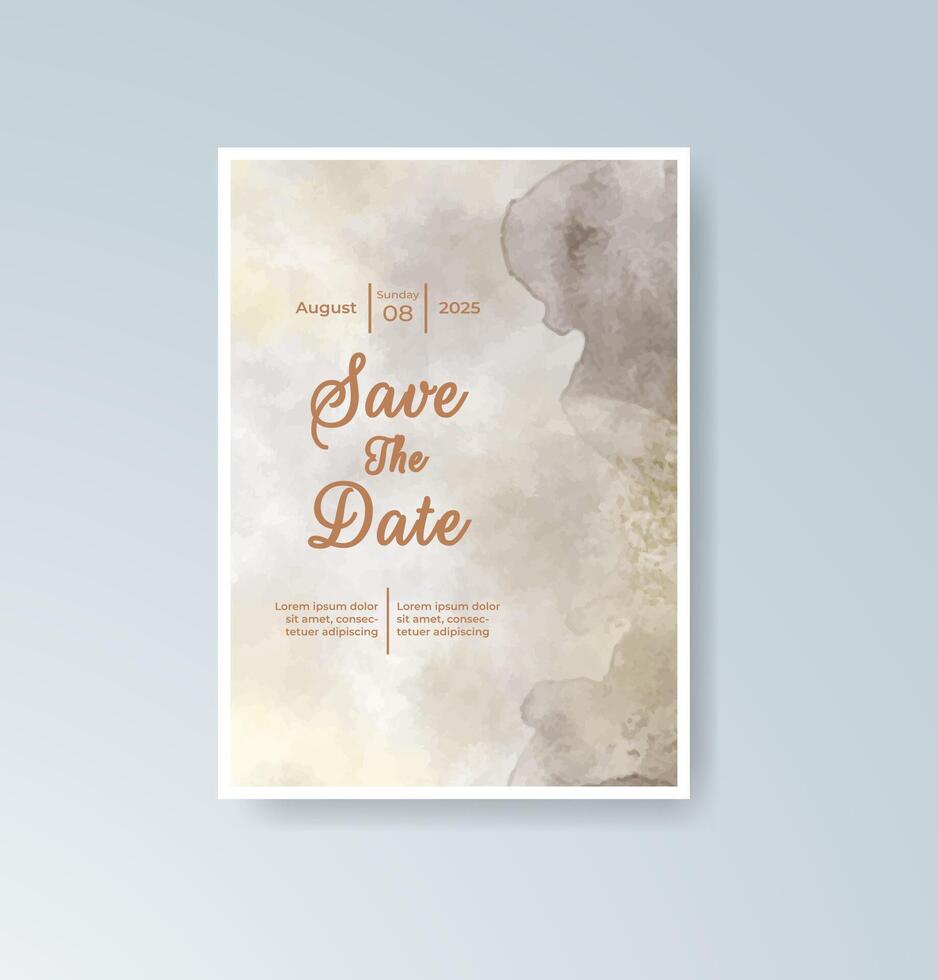 Spring monochrome table number card vector