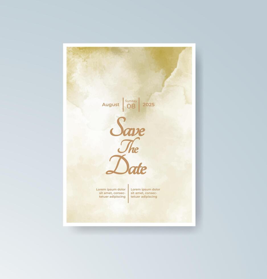 Autumn geometric ceremony invitation vector