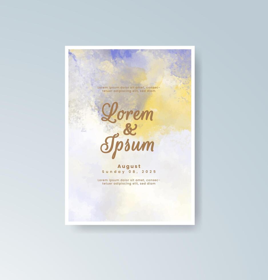 Elegant calligraphy ceremony invitation vector