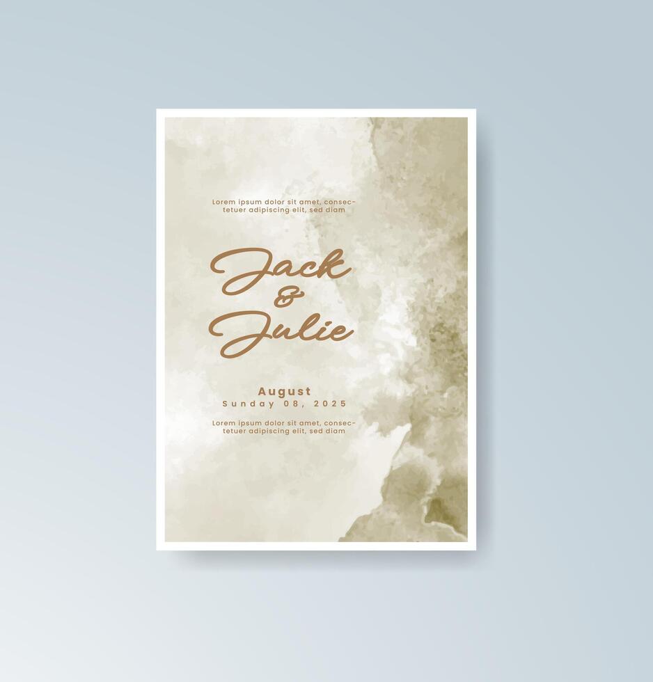 Autumn classic wedding program vector