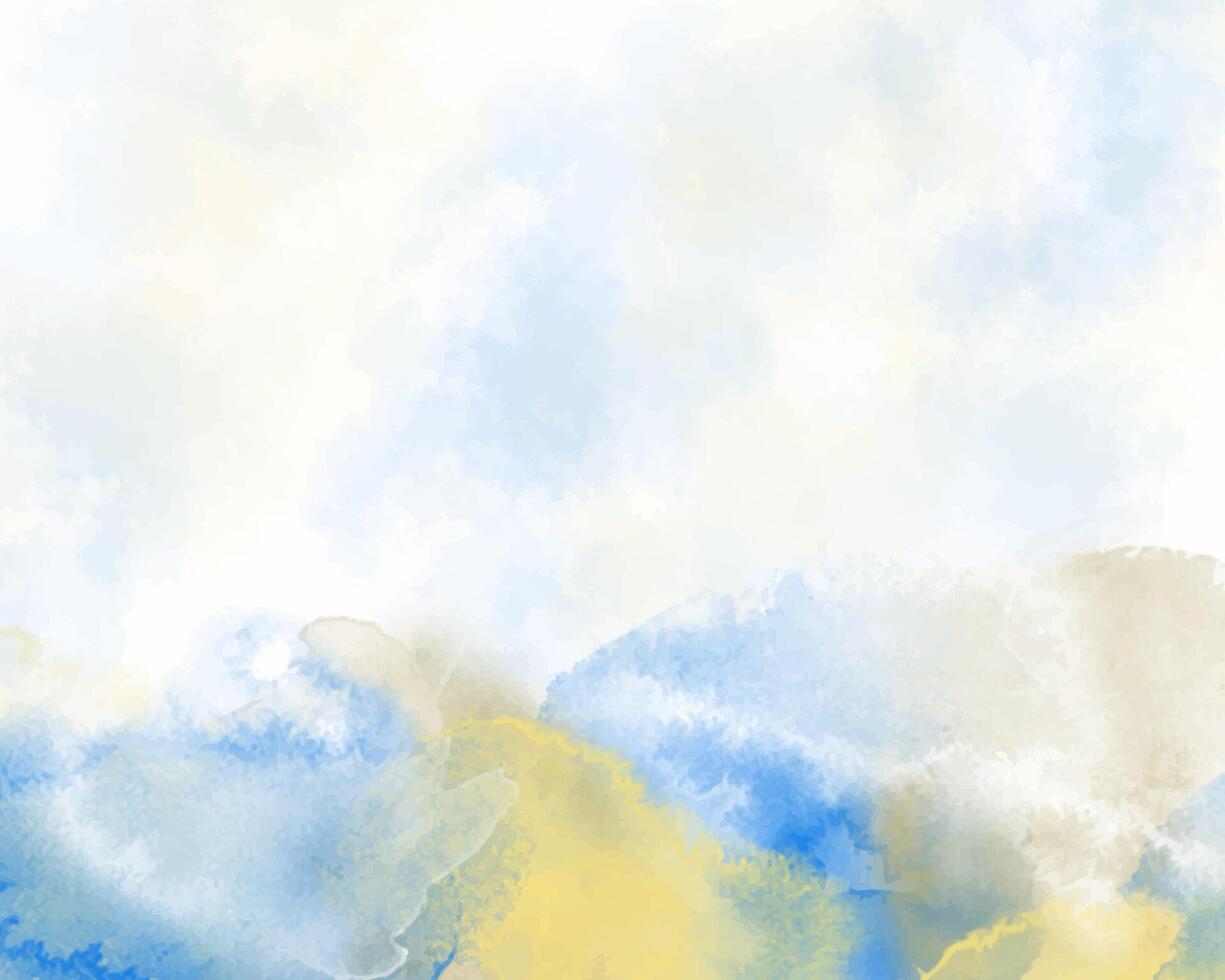Gradient fog of colors in dreamy watercolor base vector