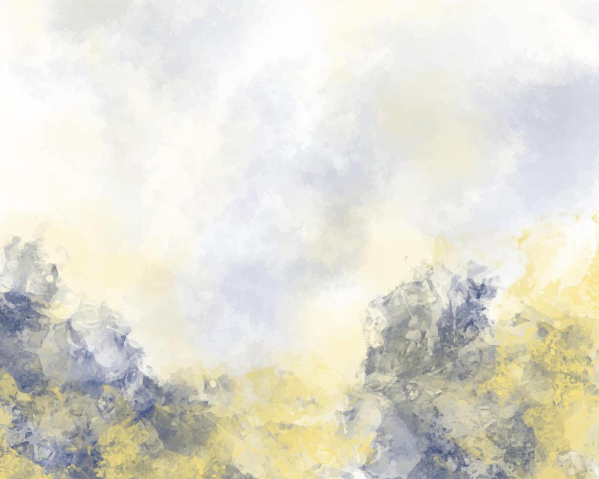 Watercolor streaks in flowing color waves vector