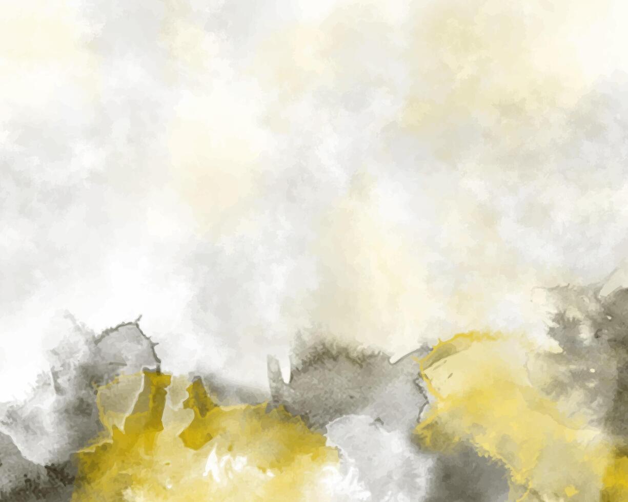 Multicolored gradient waves in dreamy watercolor vector
