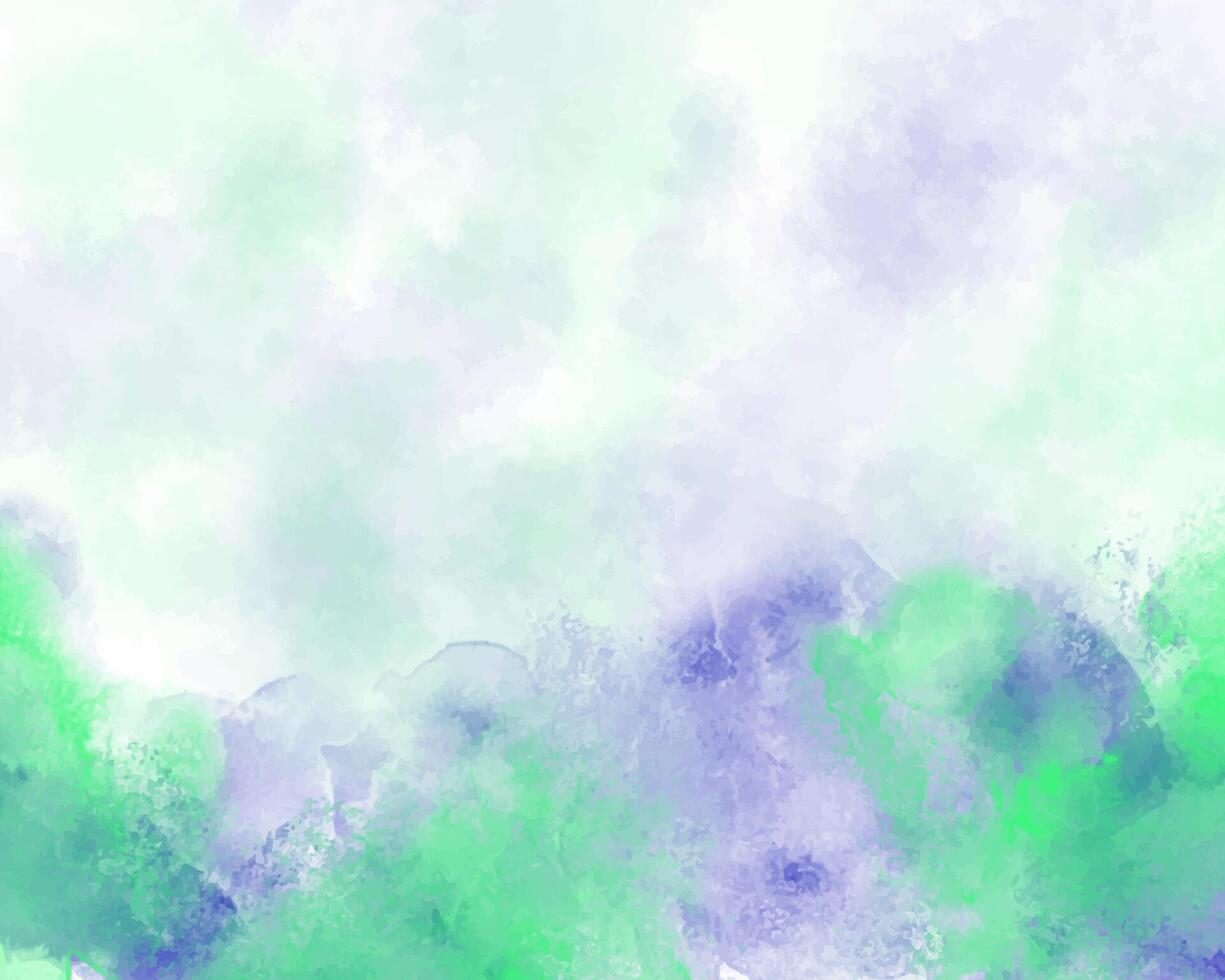 Harmonious wash of color in abstract watercolor vector