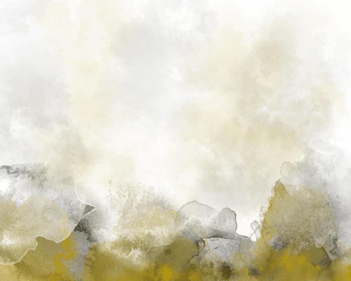 Gentle abstract swirls in multicolor watercolor vector