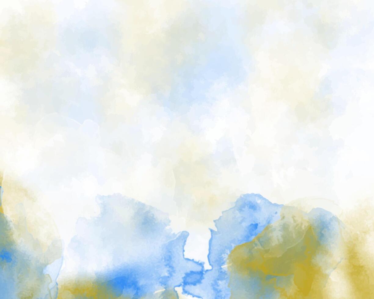 Ethereal watercolor wash with colorful tones vector