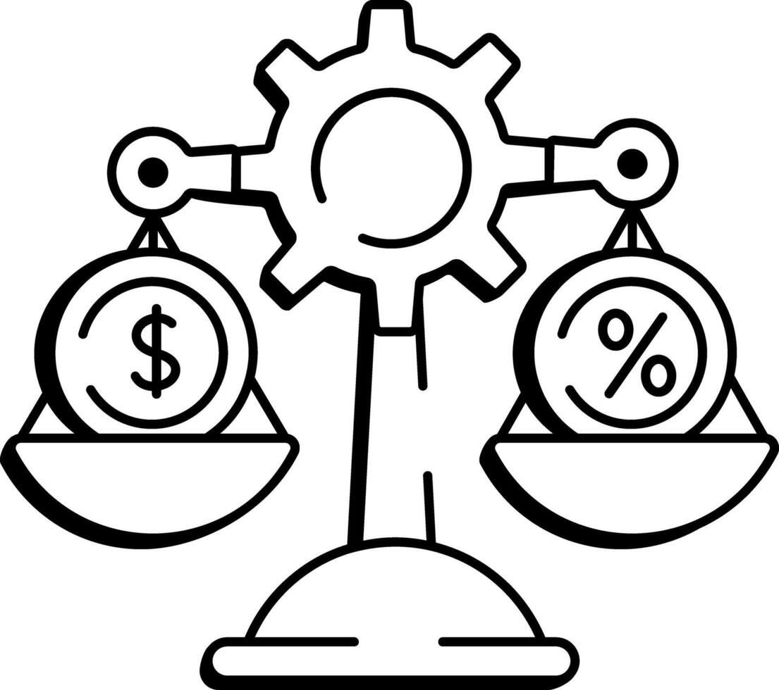A sketchy style icon depicting business ethics vector