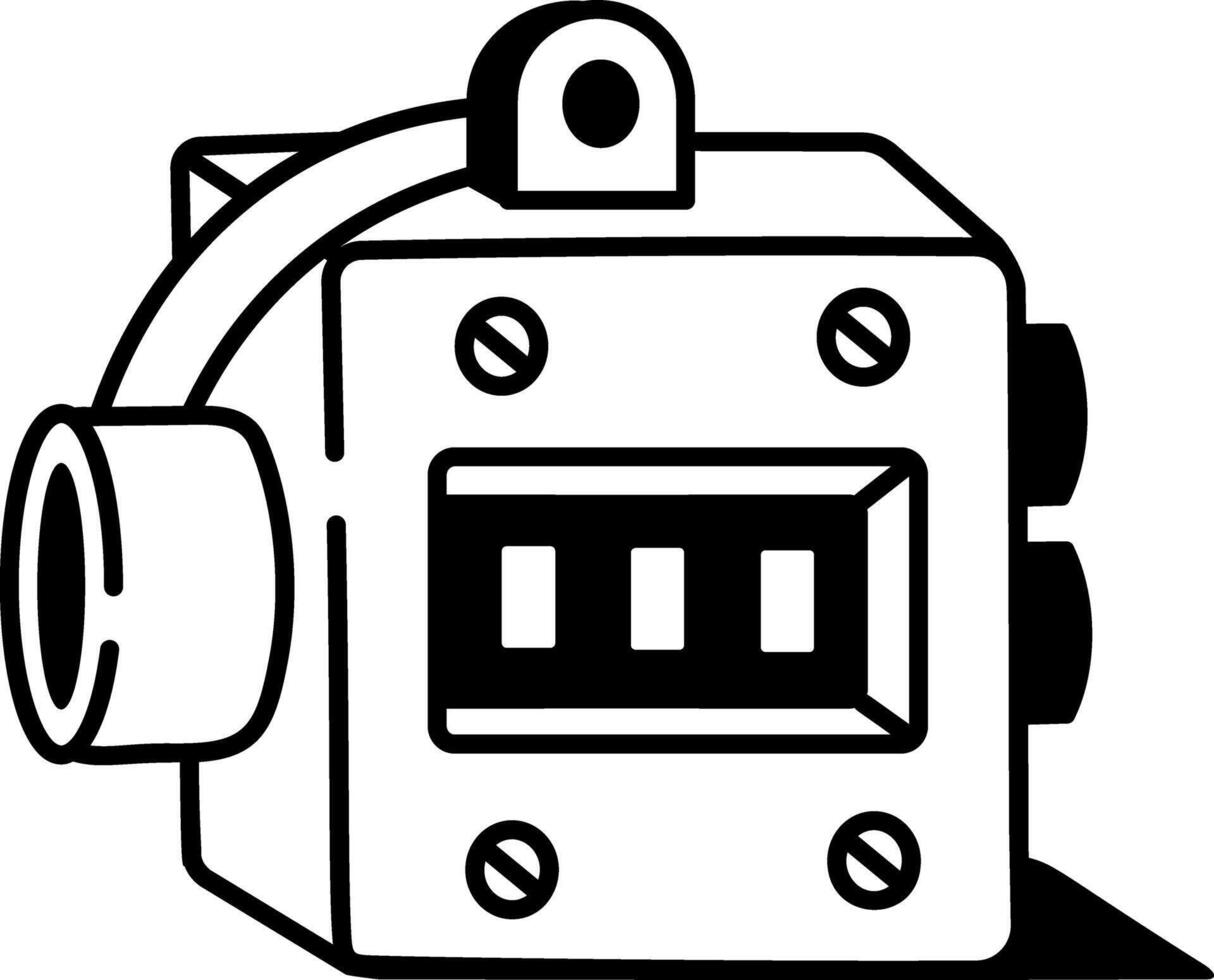 A doodle style icon of digital scoreboard vector