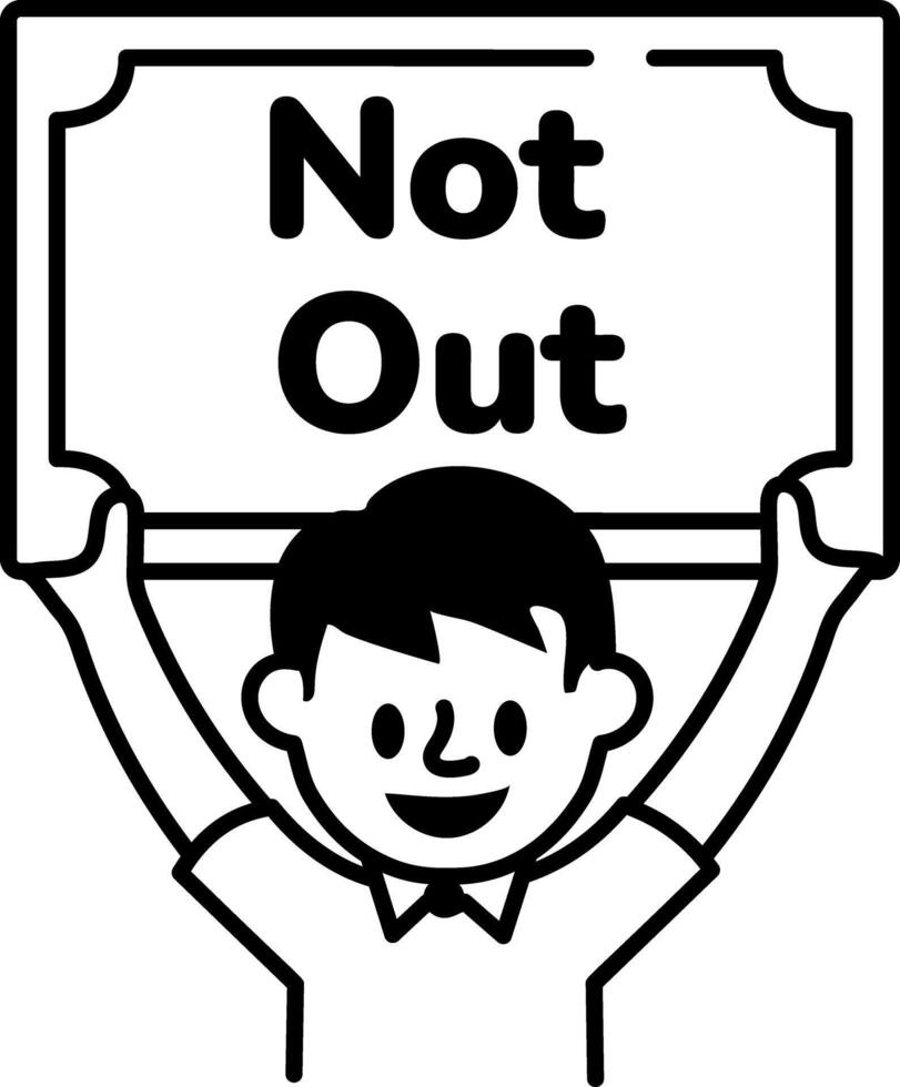 A doodle style icon of supporter vector
