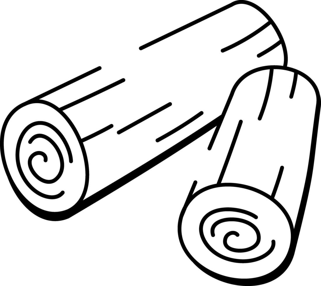 A doodle style icon of raw material vector
