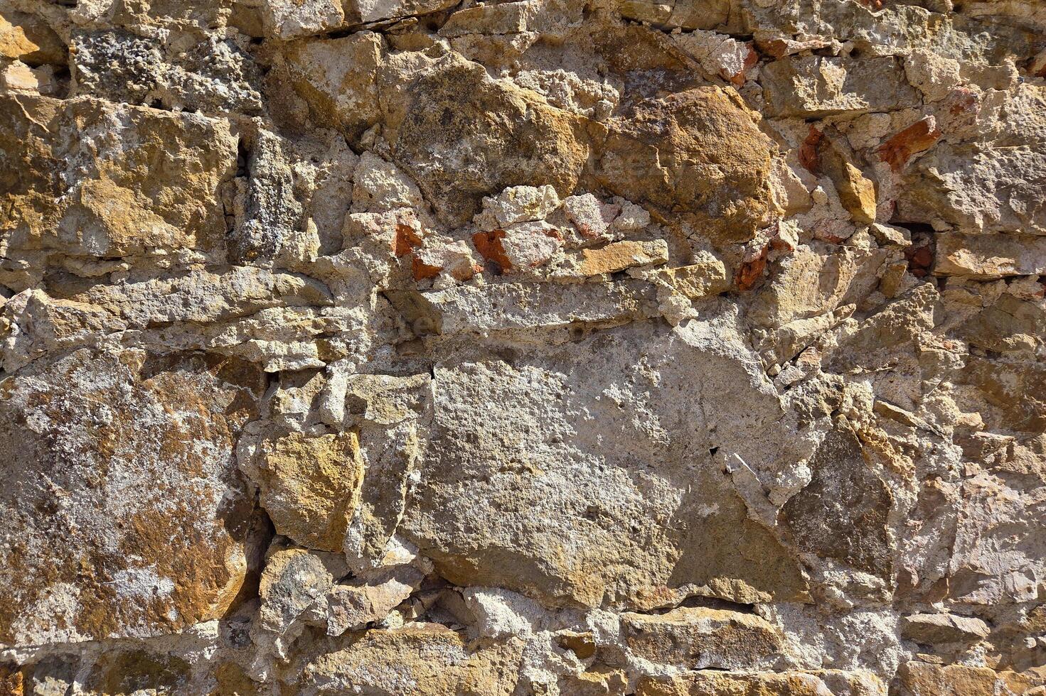 Rustic Stone Wall Texture for Architectural and Design Backgrounds photo