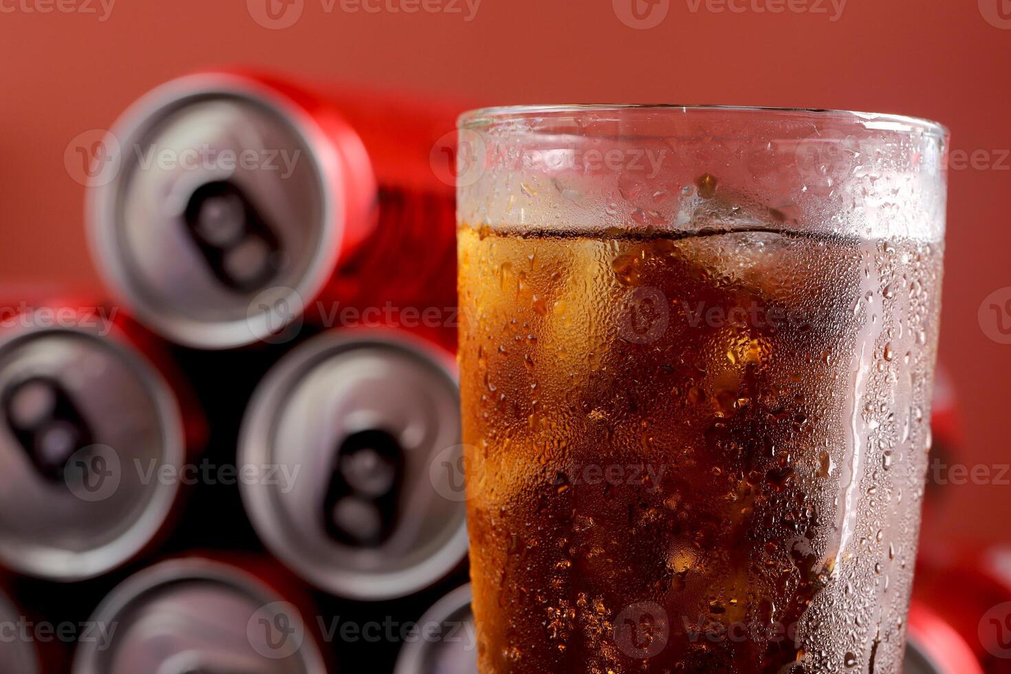 Carbonated water in a glass, fizzy and refreshing with every drop photo