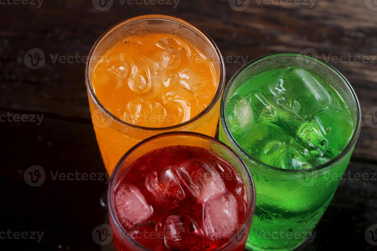Carbonated water in a glas fizzy and refreshing with every drop. photo