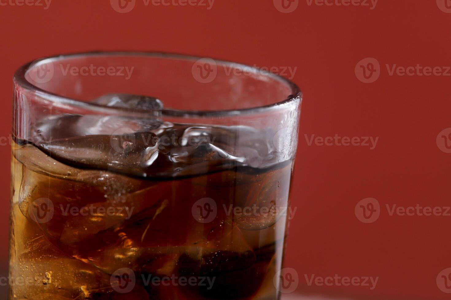 Carbonated water in glass fizzy and photo