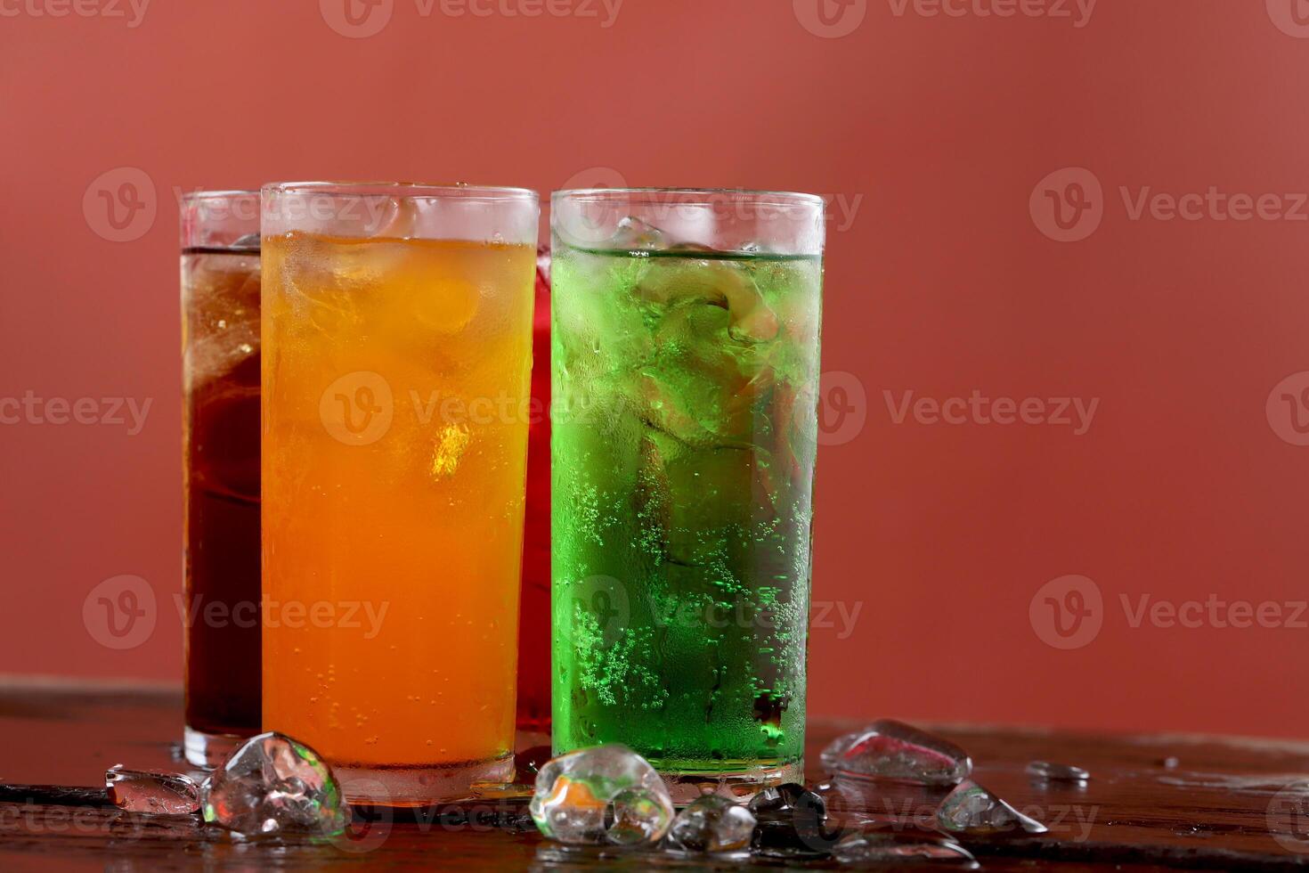 Carbonated water in glass fizzy and refreshing photo