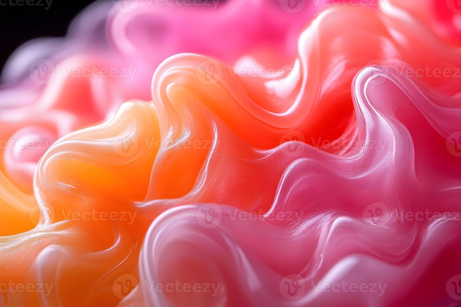 Vibrant Abstract Wave Pattern in Pink and Orange for Creative Design photo