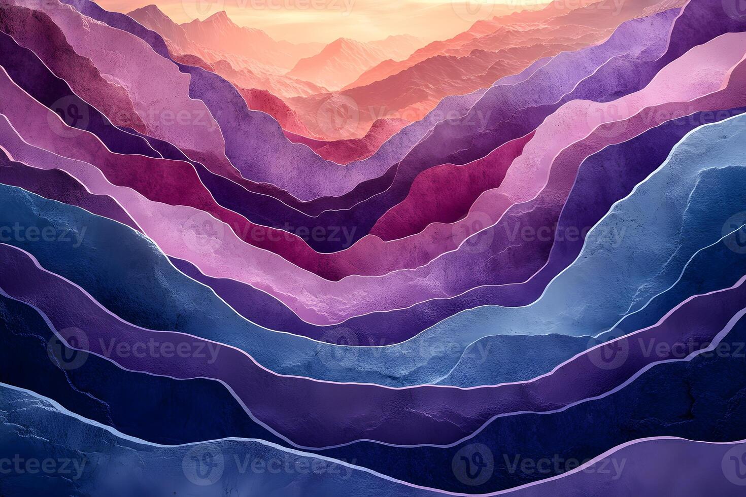 Abstract Layers in Pink and Blue Tones for Artistic Print Design photo