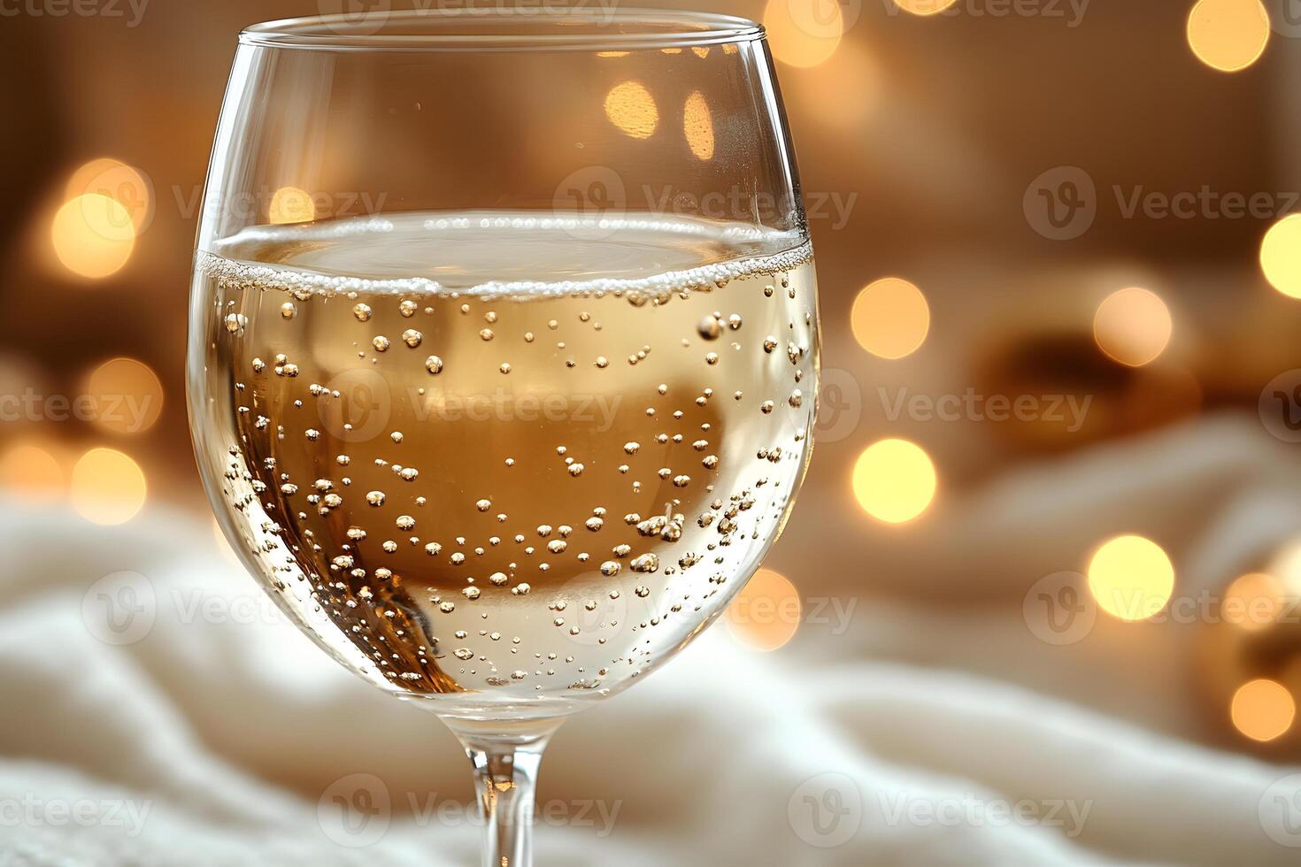 Elegant Celebration with Sparkling Champagne for Festive Occasions and Holiday Decorations photo