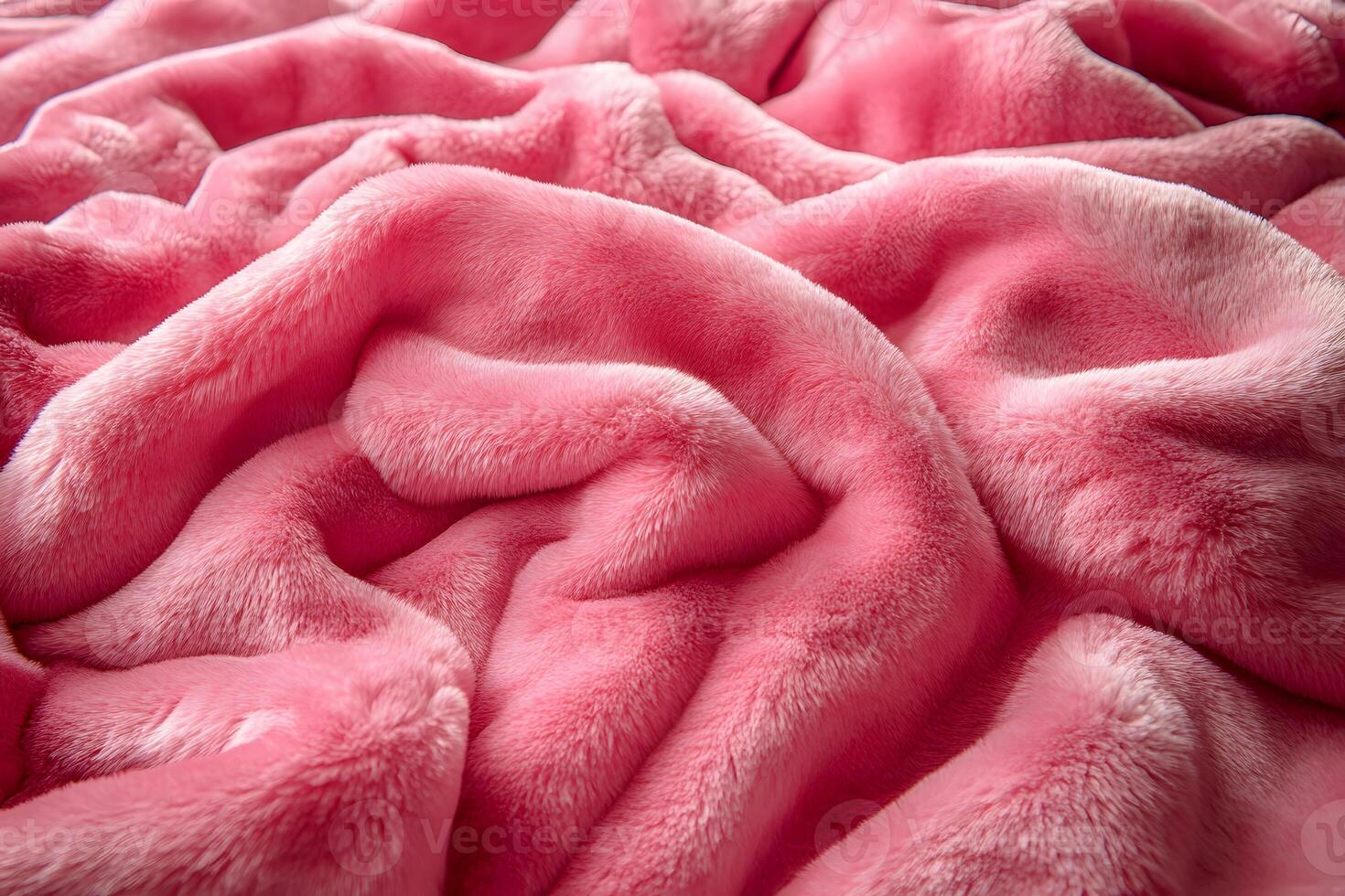 Pink Faux Fur Texture for Cozy Interior Design and Fashion Concepts photo