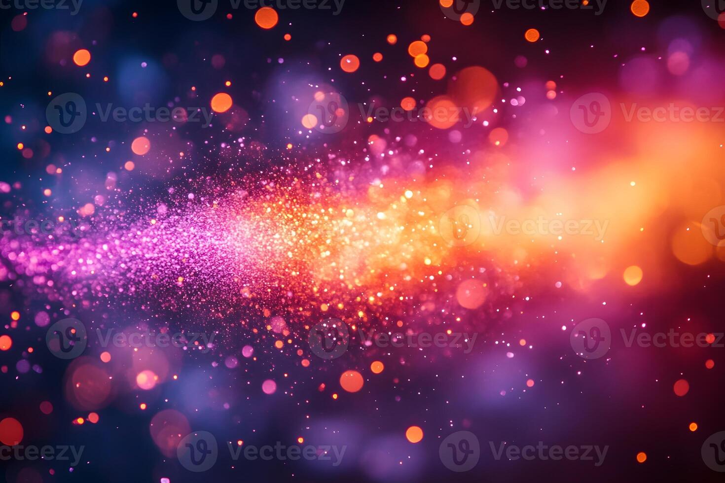 Vibrant Light Burst with Bokeh Effect for Abstract Design and Art photo