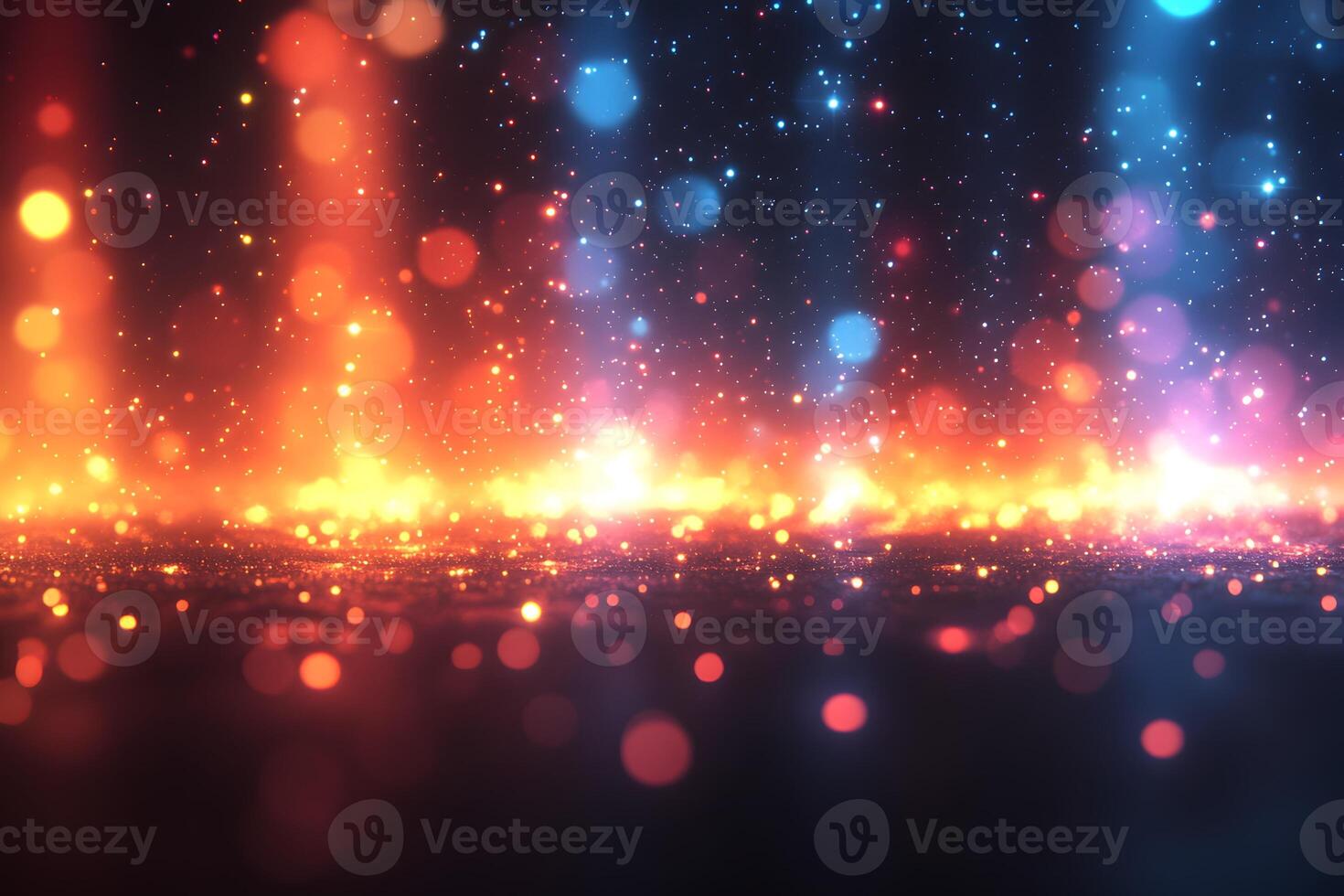 Vibrant Abstract Bokeh Lights - Perfect for Festive Design and Decorative Backdrops photo