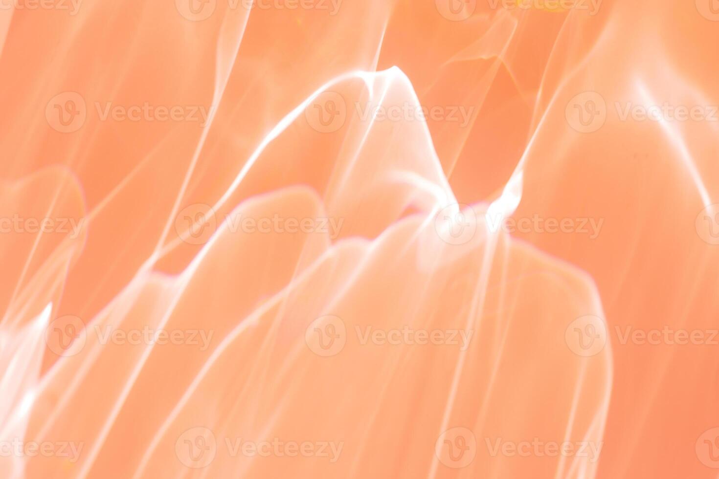Wavy lines of light as Abstract blurred background peach colored, natural glare from lights, trend color year 2024 peach fuzz, gradient color, blur texture as Glittering aesthetic textured pattern photo
