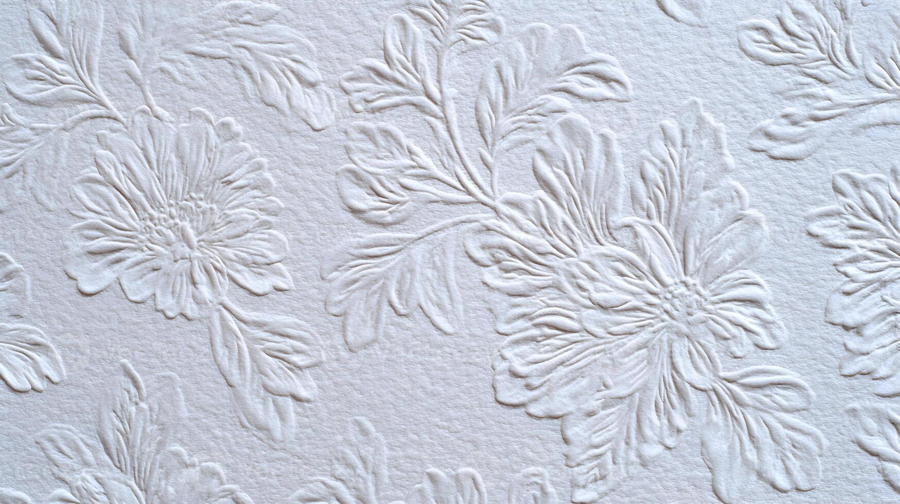 Elegant floral wallpaper texture offering a timeless design with subtle depth and soft light patterns photo