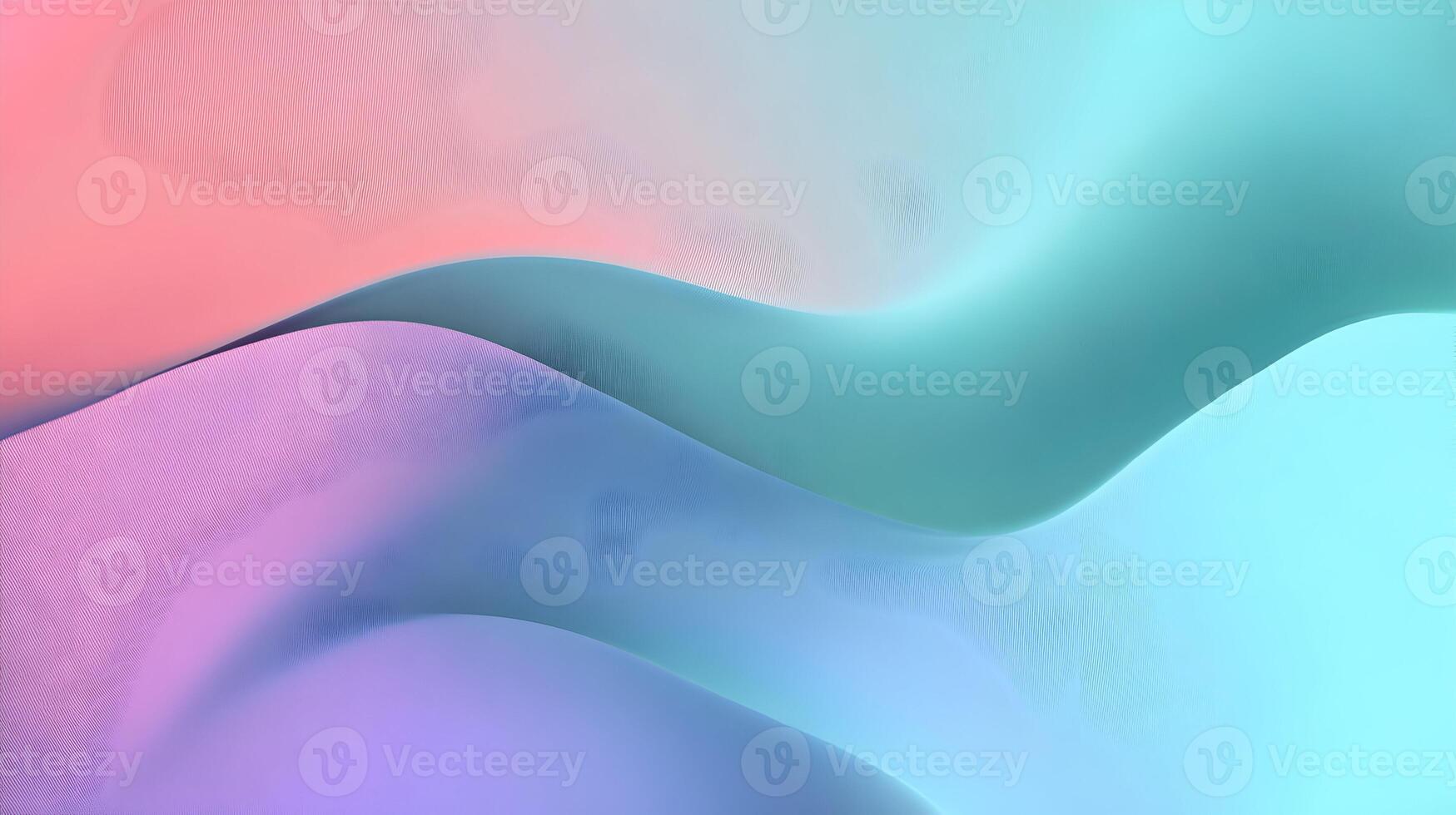 Pastel colored layers creating smooth waves present a soothing visual experience for graphic design photo