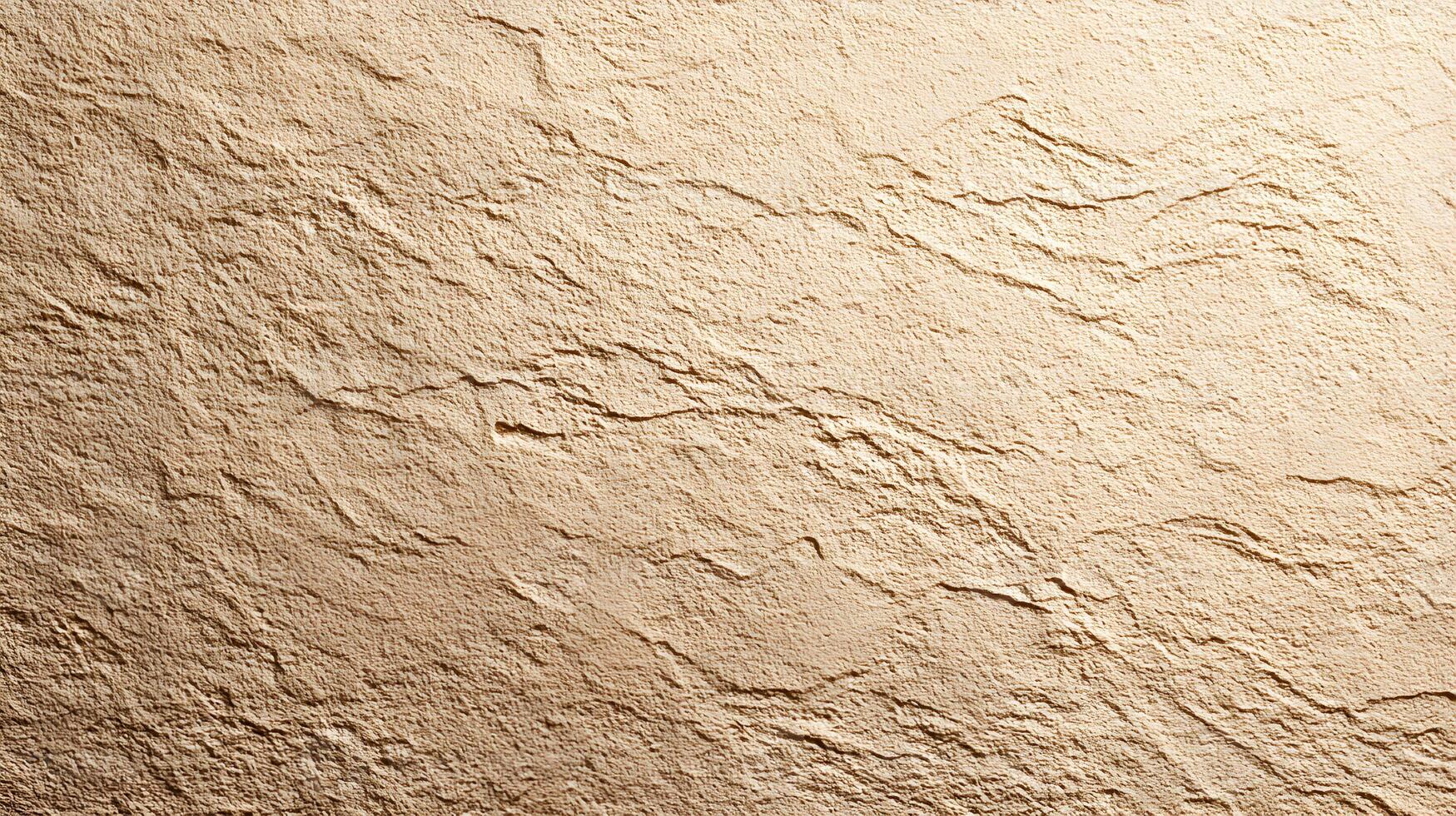 Subtle interplay of light and shadow on a textured sandy surface creating a captivating abstract design element photo