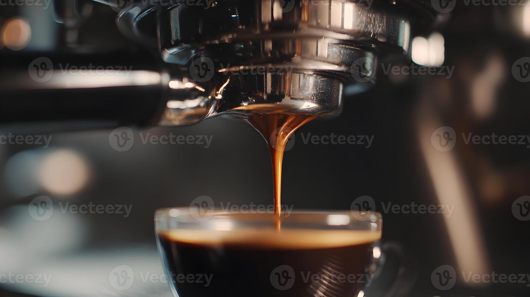 Aromatic brew of espresso extracted to perfection a moment of pure indulgence for the senses photo