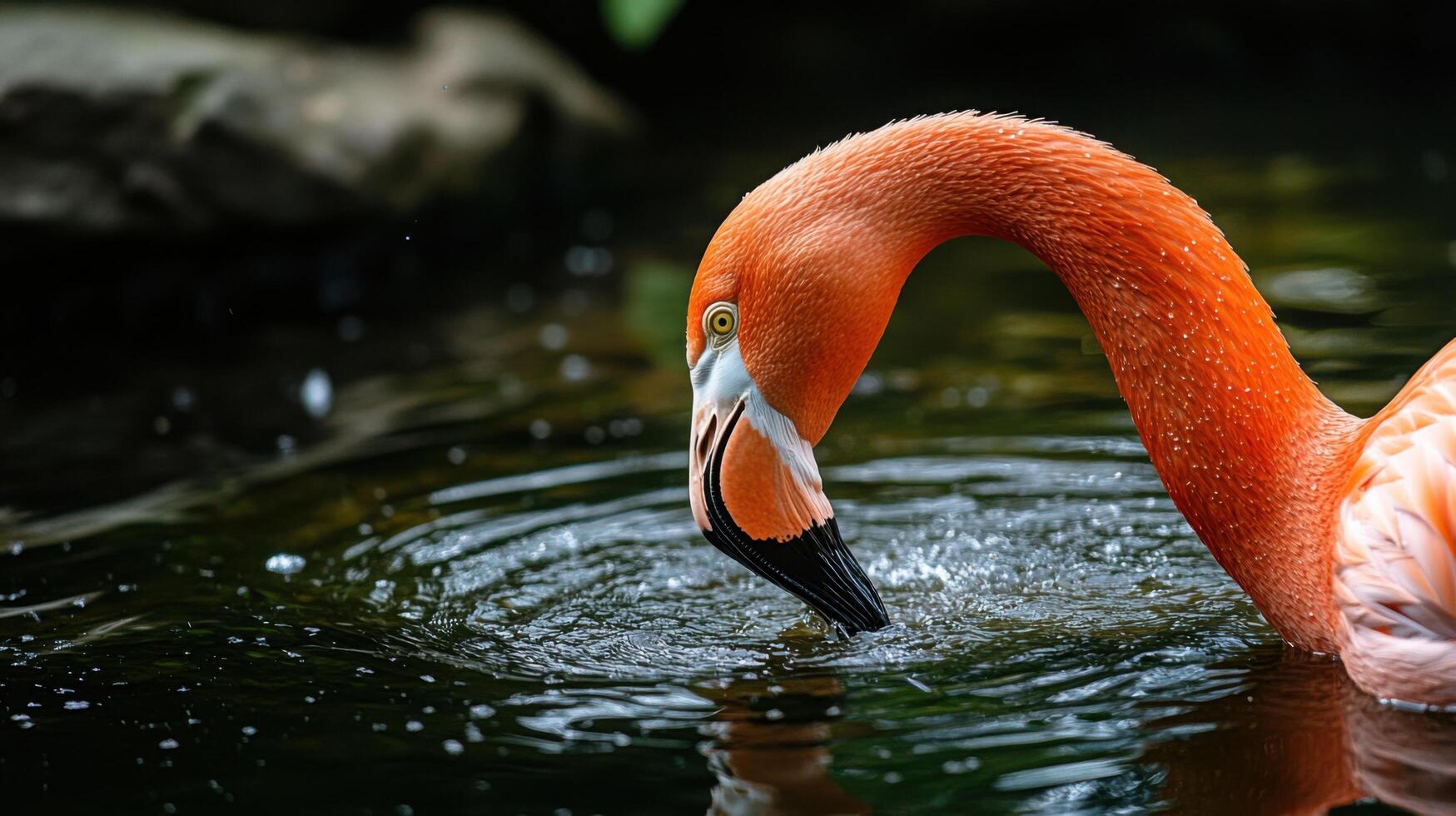 Rose Colored Long Legged Birds Sifting Through Mineralized Pools photo