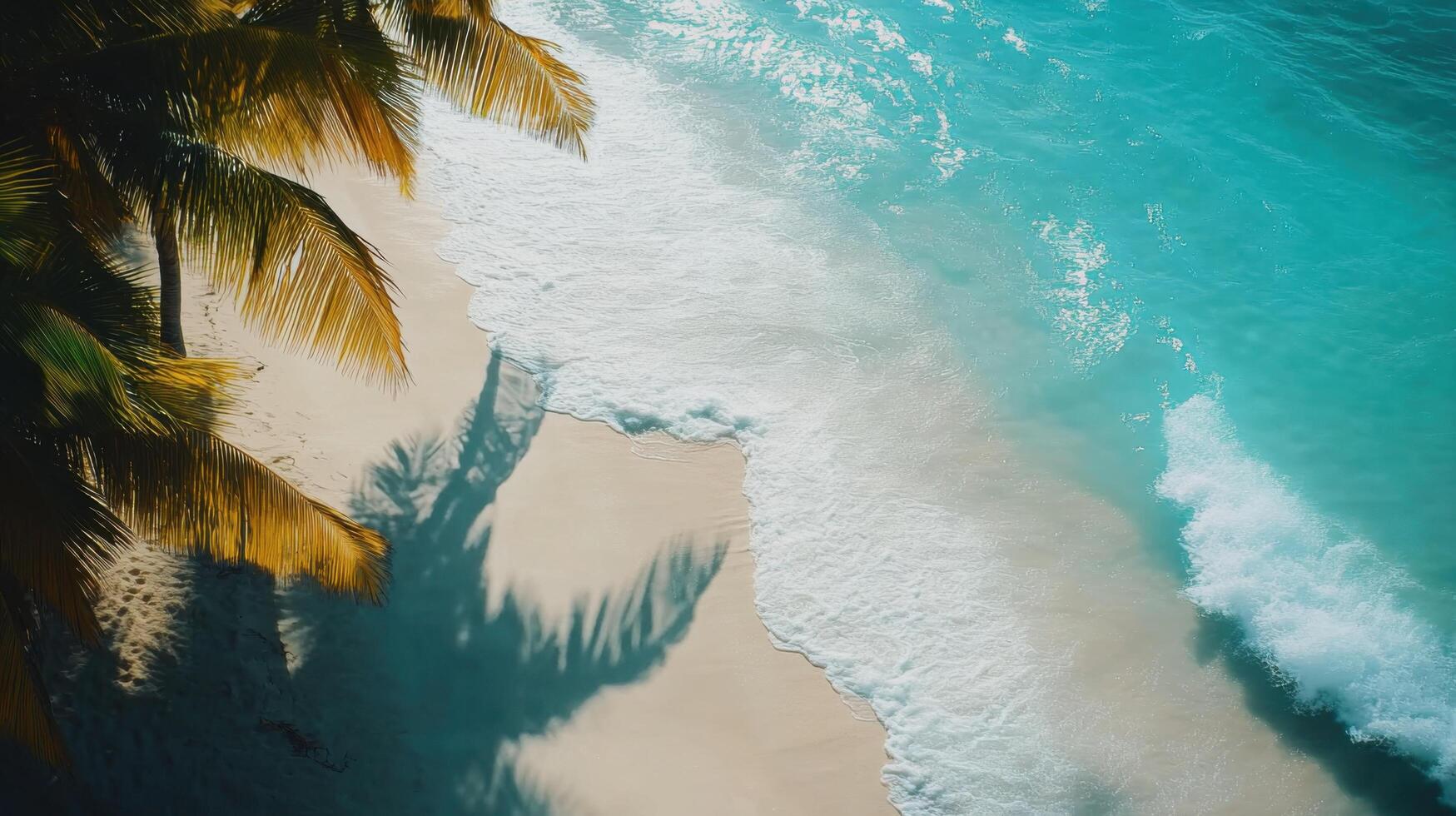 Secluded Sands Embraced By Clearest Ocean Hues photo