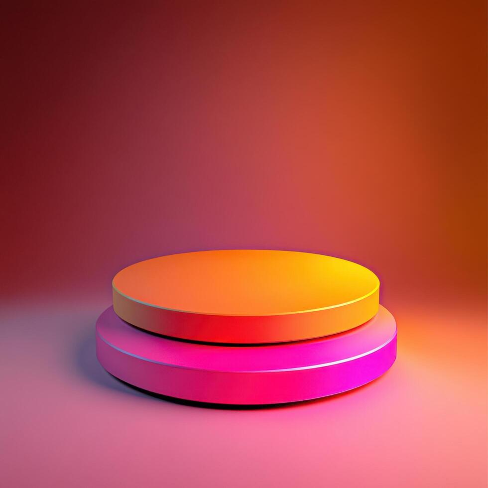 Striking Nightfall Gradient Platform Inspired by Sunsets photo
