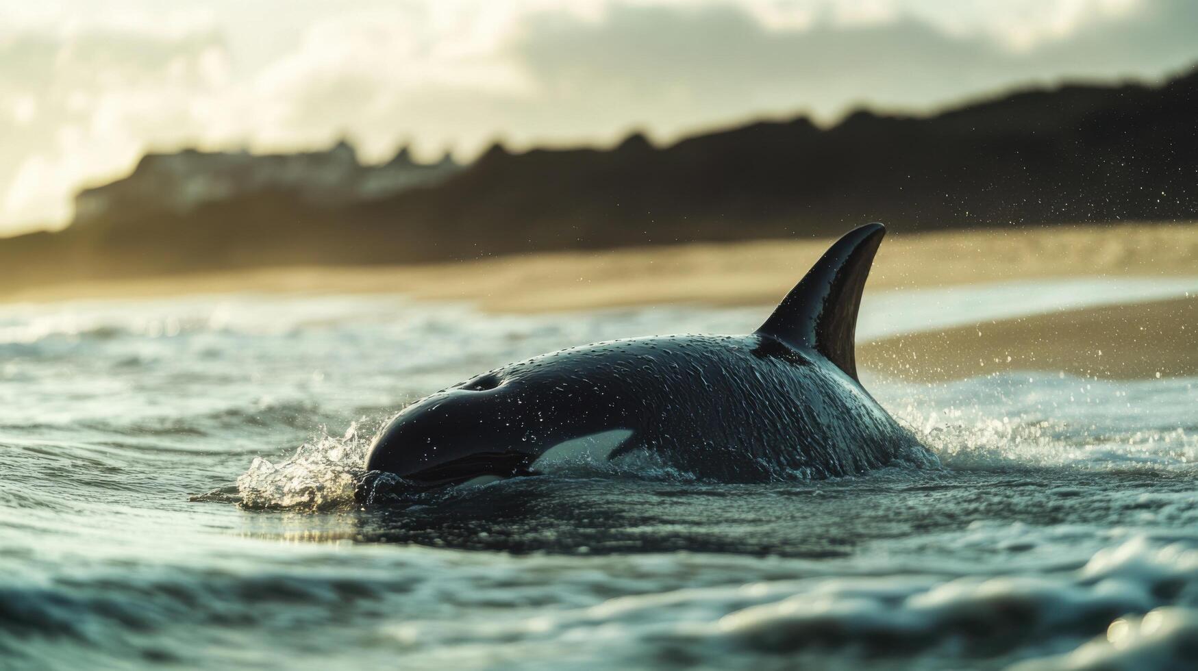 Young Sea Carnivores Adopting Expert Coastal Hunting Methods photo